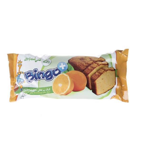 کیک پوند پرتقالی غنی شده با روی بینگو مقدار 140 گرم، Bingo Zinc Enriched Orange Pine Cake 140gr