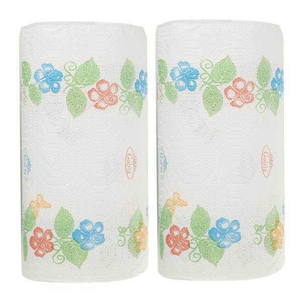 حوله کاغذی گلریز مدل Decor Collection - بسته 2 عددی، Golriz Decor Collection Houshold Towel Pack Of 2