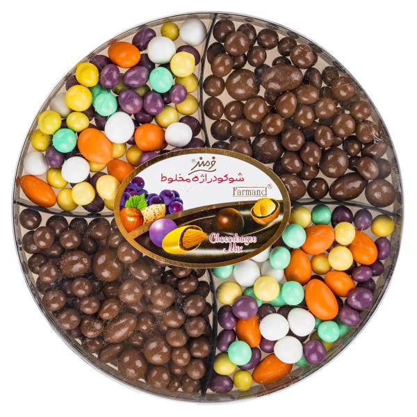 شوکو دراژه مخلوط فرمند مقدار 370 گرم، Farmand Mix Choco Dragees 370gr