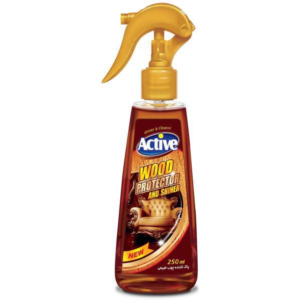 اسپری تمیزکننده سطوح چوبی اکتیو حجم 250 میلی لیتر، Active Wood Surface Cleaner Spray 250ml