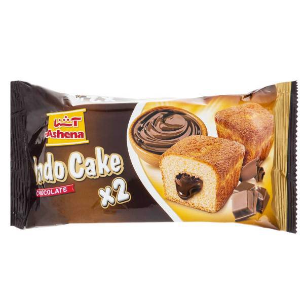 ایندو کیک شکلاتی دوقلو آشنا مقدار 70 گرم، Ashena Chocolate Indo Cake X2 70gr