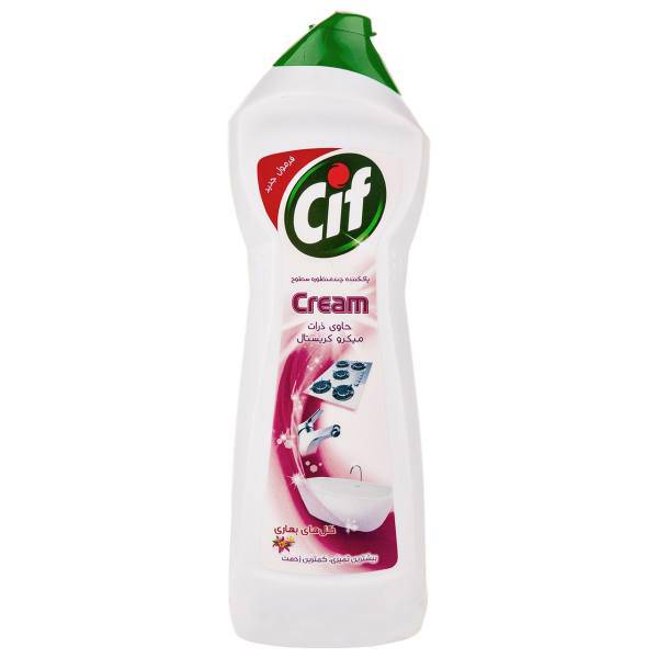 کرم تمیزکننده چند منظوره سطوح سیف مدل Spring Flowers حجم 750 میلی لیتر، Cif Spring Flowers Multipurpose Surface Cleaner Cream 750ml