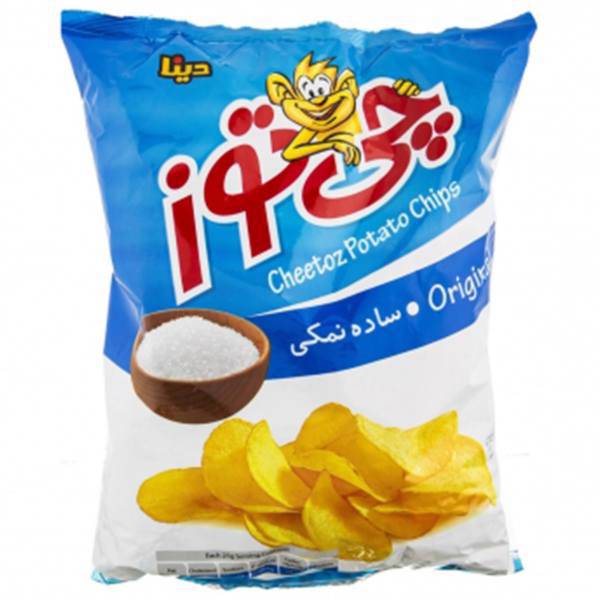 چیپس ساده نمکی چی توز مقدار 450 گرم، Cheetoz Original Salty Potato Chips 450gr