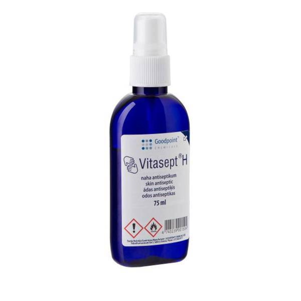 محلول ضدعفونی کننده گودپوینت مدل Vitasept H حجم 150 میلی لیتر، Goodpoint Chemicals Disinfectant Vitasept H