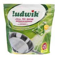 کپسول ژله‌ ای ماشین ظرفشویی لودویک مدل All In One بسته 25 عددی Ludwik All In One Dishwasher Gel Capsules 25Pcs