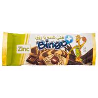 کیک دو رنگ وانیل کاکائو غنی شده با روی بینگو مقدار 80 گرم Bingo Enriched With Zinc Twin Cake 80gr