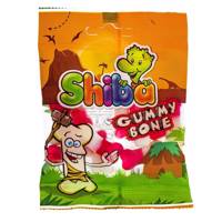 پاستیل میوه ای شیبا مدل Gummy Bone مقدار 35 گرم Shiba Gummy Bone fruit Jelly Gum 35gr