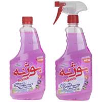 پک شیشه پاک کن صورتی بوژنه بسته دو عددی Bojeneh Glass Cleaner Pink Pack of 2