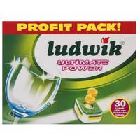 قرص ماشین ظرفشویی لودویک مدل All in One Ultimate Power بسته 30 عددی Ludwik All in One Ultimate Power Dishwasher Tablets 30Pcs