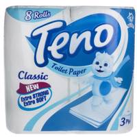 دستمال توالت تنو مدل Classic بسته 8 عددی Teno Classic Toilet Tissues 8pcs